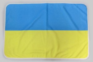 世界の国旗 ひざ掛け・ブランケット ウクライナ国旗(フリース生地 
