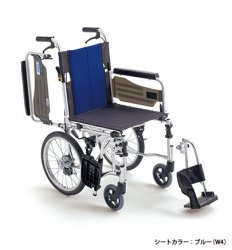 介助用車椅子ＢＡＬ－４ 背折れ式・肘跳ね上げ・スイングアウト