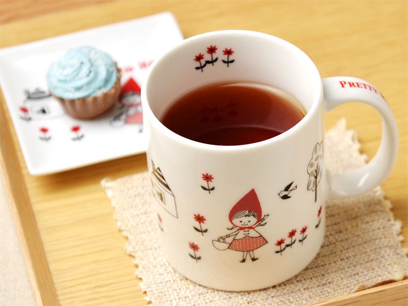 shinzikatoh シンジカトウデザイン 赤ずきんちゃんのデザインが可愛いマグカップ　美濃焼