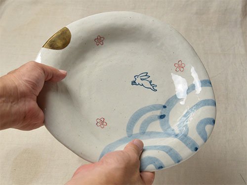 shinzikatoh シンジカトウデザイン 数量限定　手書き和食器　大皿　美濃焼