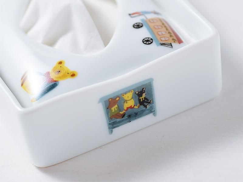 ✳︎ハンドメイド✳︎子ども用ポケットティッシュケース　テディベア 子供用2回縫うだけ 手縫いでもキレイに仕上がる【ポケットティッシュ