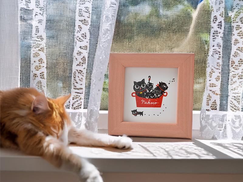 Shinji Katoデザイン フォトフレーム 猫柄 シンジカトウ フォトフレーム - 花瓶 shinzi katoh Shinji Kato