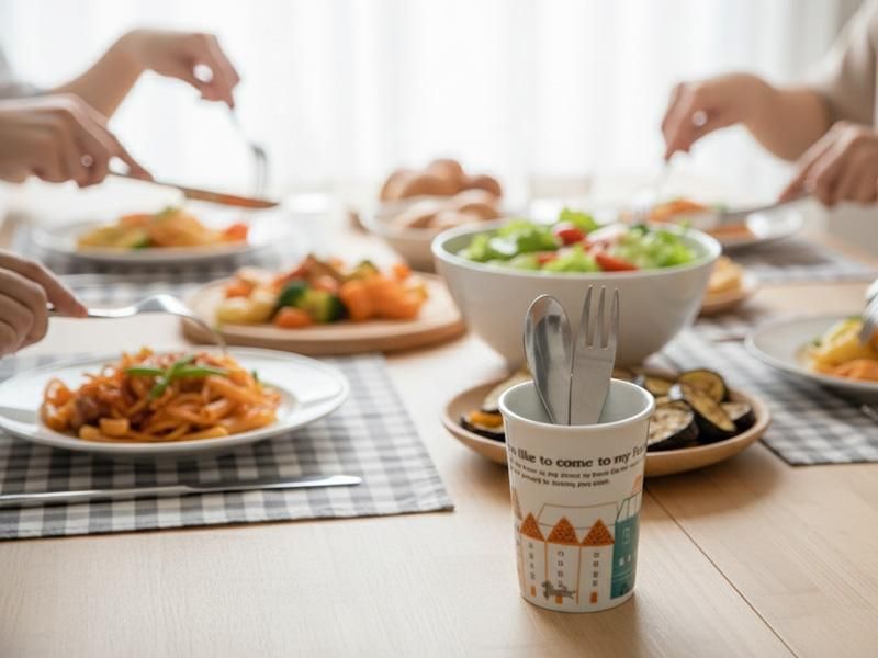 Bon VoyageシリーズHOタンブラーをペン立てとして使用している様子。様々な色のペンが立てられ、デスク周りを可愛く整理。おしゃれなペン立てや雑貨デザイナーコップをお探しの方へ。