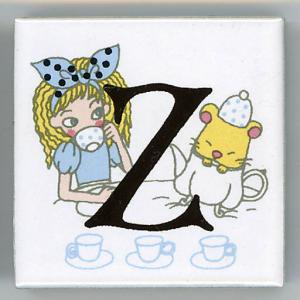 ShinzikatohԻ׵ĤιΥꥹե٥åȥ롡ꥹ45mmѡZ  (Alphabet tile Alice 45mm Square Z)