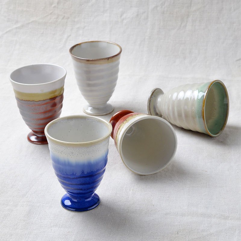 和・洋風陶器ゴブレット 陶器のゴブレット 日本の伝統と風情を味わう