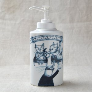 Shinzikatoh シンジカトウデザイン　HU 陶器ソープボトル C(Ceramic Soap Dispenser)