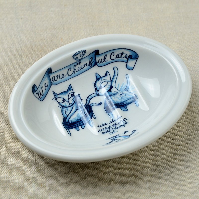 ShinziKatoh シンジカトウ 衛生的で可愛い陶器のソープデッシュ 陶器の