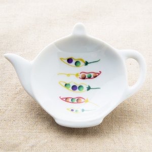 可愛い食器 シンジカトウ　ポットの形　陶器の小皿　ティートレー　まめ  JM-A  美濃焼