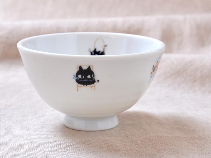 Shinzikatoh シンジカトウ デザイン リラックスモードの猫たちのイラストが可愛い 陶器のお茶碗 生活雑貨通販 ゼルポティエ Shinzikatoh シンジカトウ デザイン リラックスモードの猫たちのイラストが可愛い 陶器のお茶碗 生活雑貨通販 ゼルポティエ