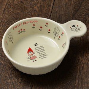 シンジカトウ 可愛い食器　赤ずきんちゃんのデザイン RHグラタン皿 