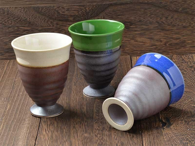 放出❣️生楽陶園 ゴブレットコレクション SORTE GLASS（関野亮作品）ゴブレットグラス ＆ EAU NASU FARM