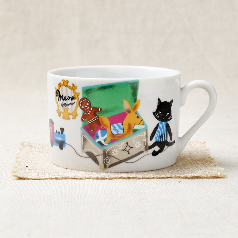 Shinzikatoh シンジカトウ デザイン 猫のイラストが可愛い 陶器のマグカップ 生活雑貨通販 ゼルポティエ