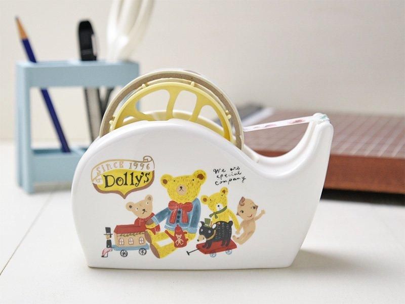 Shinzikatoh シンジカトウデザイン レトロなデザイン くまのイラストが可愛い 陶器のテープカッター 台 ゼルポティエ Shinzikatoh シンジカトウデザイン レトロなデザイン くまのイラストが可愛い 陶器のテープカッター 台 ゼルポティエ