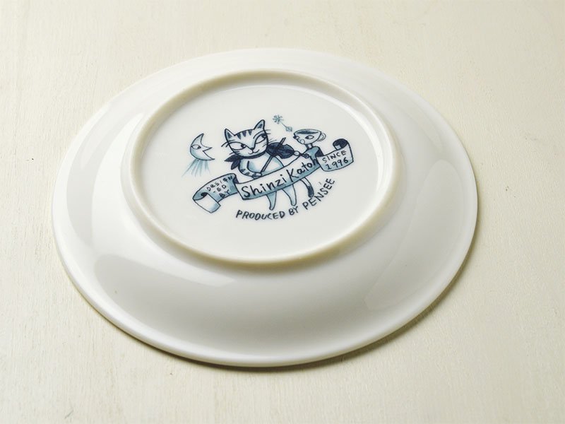 可愛い食器 シンジカトウ 猫のオーケストラのイラスト 小皿