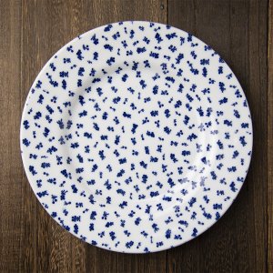 シンジカトウ 藍色の小花のデザインが可愛い BPプレート L 皿日本製