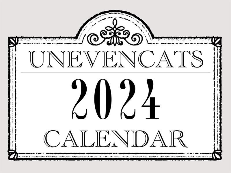 シンジカトウ 2024年ポスターカレンダー 猫のイラストが可愛い