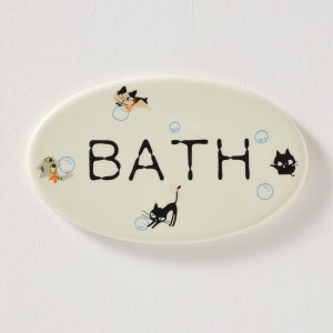 UN󥿥ץ졼ȡʣ̡BATH  (Uneven cats Tile Plate (L) BATH)