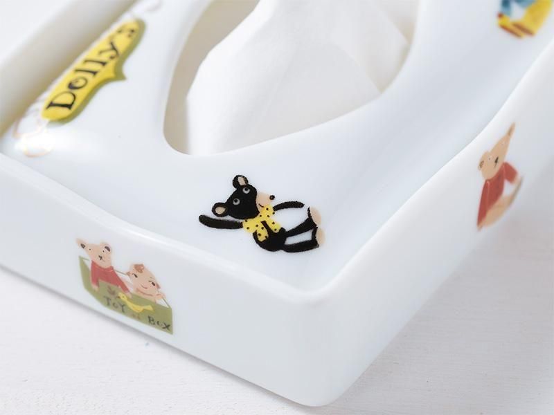 シンジカトウ【おしゃれ】陶器ポケットティッシュケース