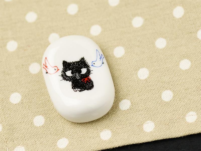 Shinzi Katoh Nekocoシリーズ 黒猫のイラストが可愛い 陶器の