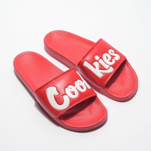 COOKIES ORIGINAL LOGO SLIDES レッド サンダル - 2000B.C. Stoned Age ...