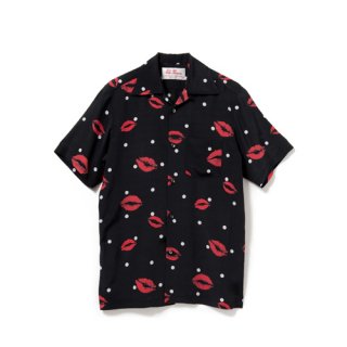 <br>Aloha Blossom【アロハブロッサム】<br>KISS<br>SHIRTS S/S BLK<br>sold!!!