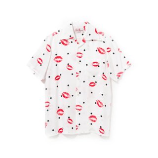<br>Aloha Blossom【アロハブロッサム】<br>KISS<br>SHIRTS S/S WHT<br>sold!!!