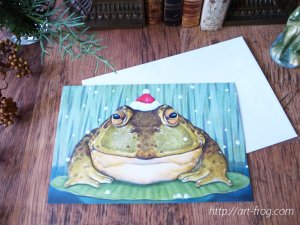 Frog Christmas Card 