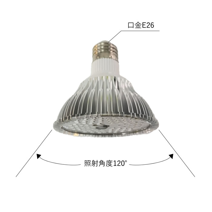 植物育成 LED ランプ（赤）660nm - 水耕栽培専門店エコゲリラ