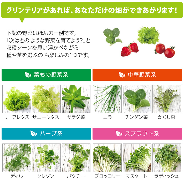 LED プランター 水耕栽培キット グリンテリア - 水耕栽培専門店
