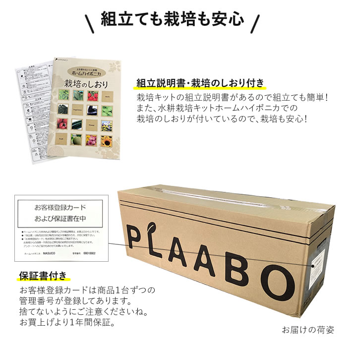 水耕栽培キット ホームハイポニカ PLAABO プラーボ - 水耕栽培専門店