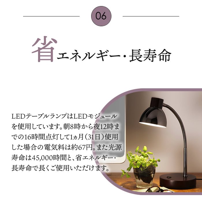 植物育成 LED テーブルランプ ライト - 水耕栽培専門店エコゲリラ