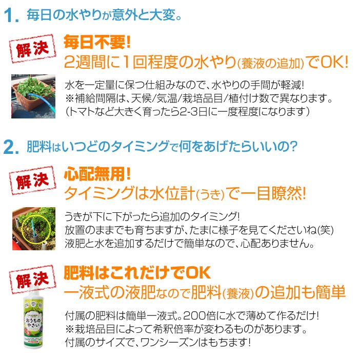 水耕栽培キット 家庭菜園 プランター栽培セット おうちのやさい