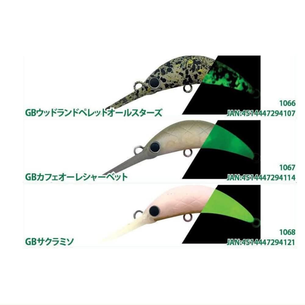 ラッキークラフト アンフェア35F グローボディシリーズ