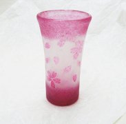 【受注制作】さくらビアグラス ピンク