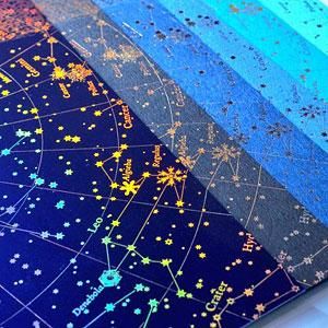 遊星商會］綺羅星紙・夜天〈青系〉（鏡面＋マット） - ファンタジー