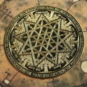 Gimmel Garden真鍮製コースター【九芒星-北欧神話の世界