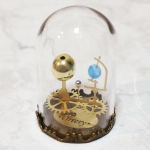 完成品 太陽系儀 Orrery オーラリー 三球儀 ミニガラスドーム入り ファンタジー雑貨 魔法と神話 天体 妖精 アリス アランデル ショッピング