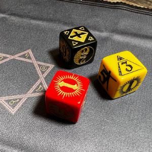 錬金術ダイスと預言の書』セット - ファンタジー雑貨-魔法と神話