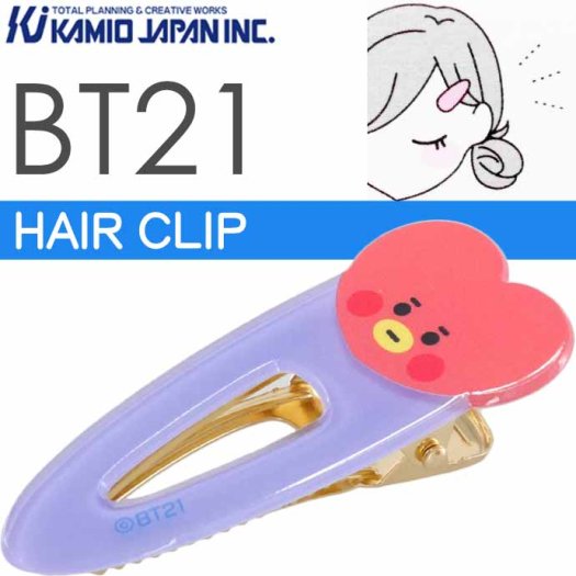 BT21 TATA タタ ヘアークリップ 前髪クリップ ヘアピン 207270