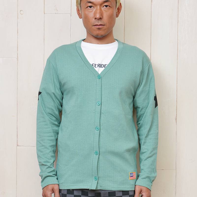 STAR V-NECK CARDIGAN 19SS - 73R 公式オンラインストア | サーフ・スケーターカジュアルブランド「73R」の通販