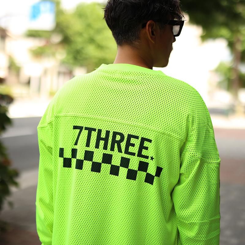 7THREE メッシュ ロングスリーブ Lサイズ-