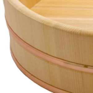 寿司桶の最高級材「木曽さわら」使用！ さわら飯台３０ｃｍ（容量約４ 