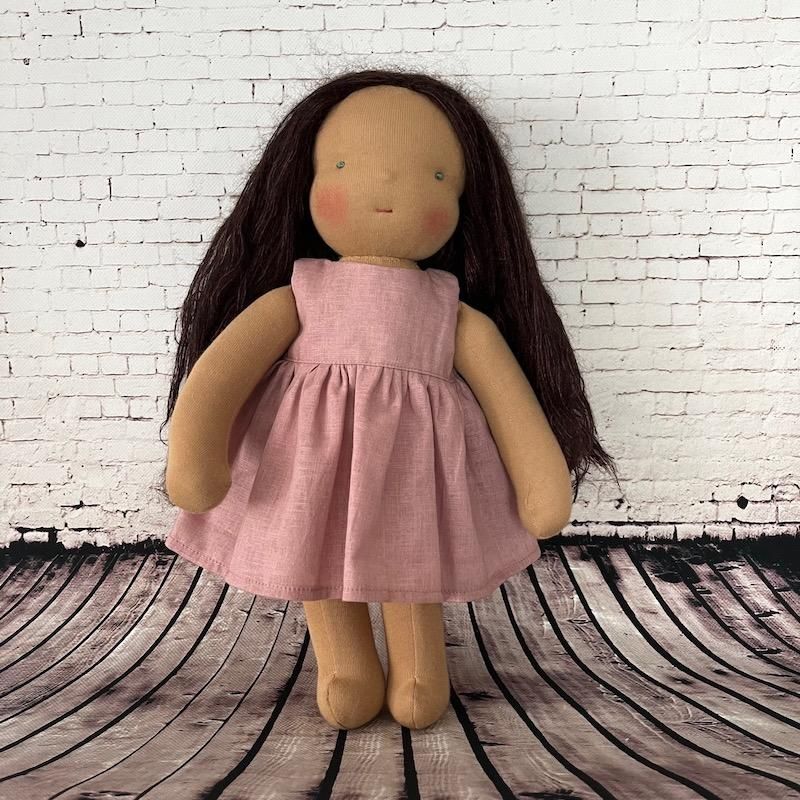 ウォルドルフ人形 手作り人形 Waldorf Doll Riley 30cm 柔らかい 女の子