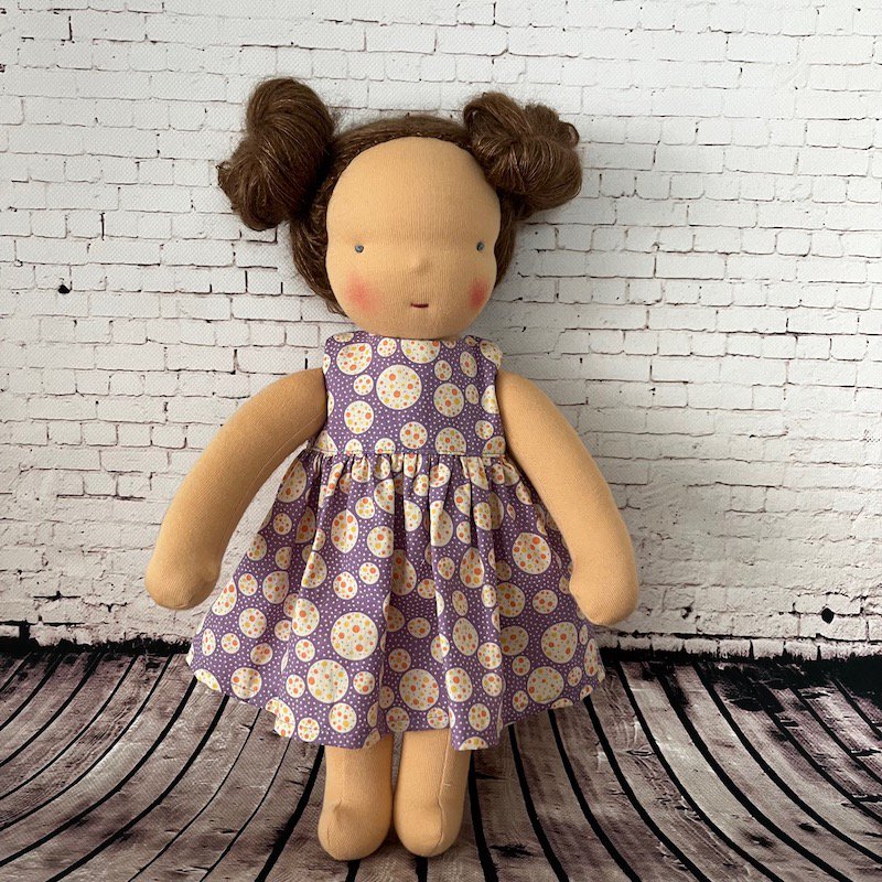 ウォルドルフ人形 手作り人形 Waldorf Doll Riley 30cm 柔らかい 女の子