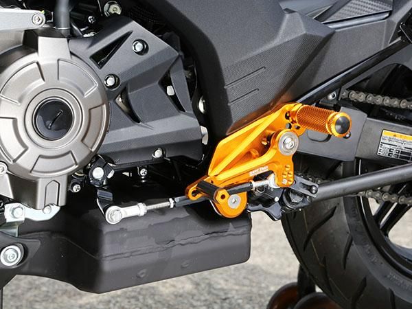 BABY FACE（ベビーフェイス）　Z125 Pro 16～用 レース用バックステップキット -  ミニバイクレースパーツ専門店「switch!」NSR50 NSRmini NSF100 GROM XR100 APE100 KSR CBR250R