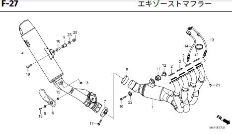 CBR1000RR-R FIREBLADE(SP) ホンダ純正部品 ブロックNo.F-27 CBR1000RR-R FIREBLADE(SP) ホンダ純正部品 ブロックNo.F-27
