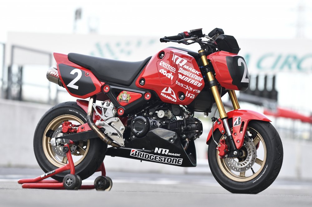 NR MAGIC（NRマジック） HRCグロム(JC92)専用 ワークスレプリカレーシングスリップオンマフラー -  ミニバイクレースパーツ専門店「switch!」NSR50 NSRmini NSF100 GROM XR100 APE100 KSR CBR250R