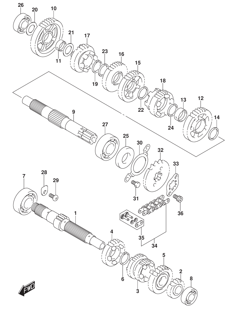GSX-R125 18~ スズキ純正部品 FIG.206A (1-C-10 GSX-R125 18~ スズキ純正部品 FIG.206A (1-C-10