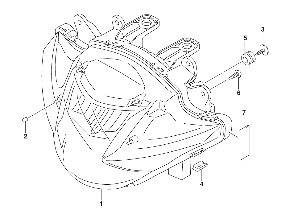 GSX-R125 18~ スズキ純正部品 FIG.333A (1-D-3) ヘッドランプ GSX-R125 18~ スズキ純正部品 FIG.333A (1-D-3) ヘッドランプ