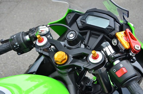 AGRAS（アグラス）　　Ninja250SL　ハンドルSET　送料無料！ - ミニバイクレースパーツ専門店「switch!」NSR50  NSRmini NSF100 GROM XR100 APE100 KSR CBR250R